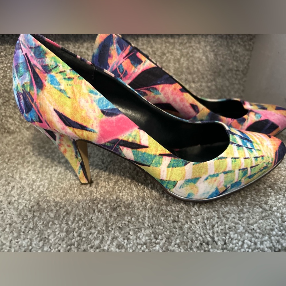 Beautiful multicoloured pumps